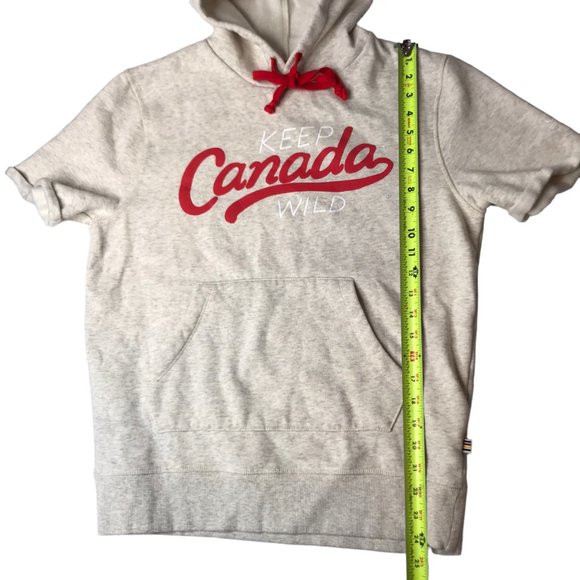 Hudson's Bay Co Sweatshirt Short Sleeve "KEEP CANADA WILD" Text on Front Small - Picture 8 of 14